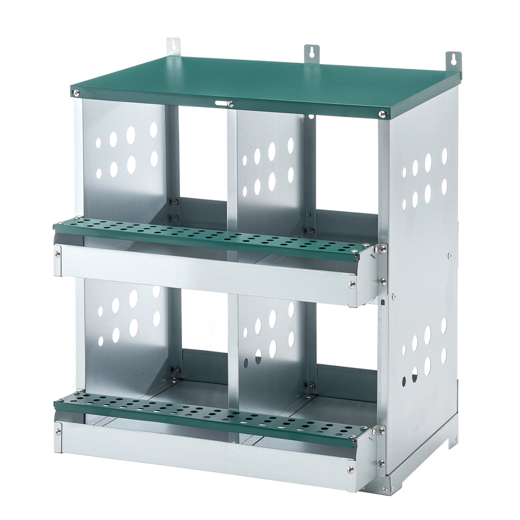 4 Compartment Chicken Nesting Boxes, Metal Nesting Boxes Wall Mount Chicken Egg Laying Box For Different Chicken Breeds