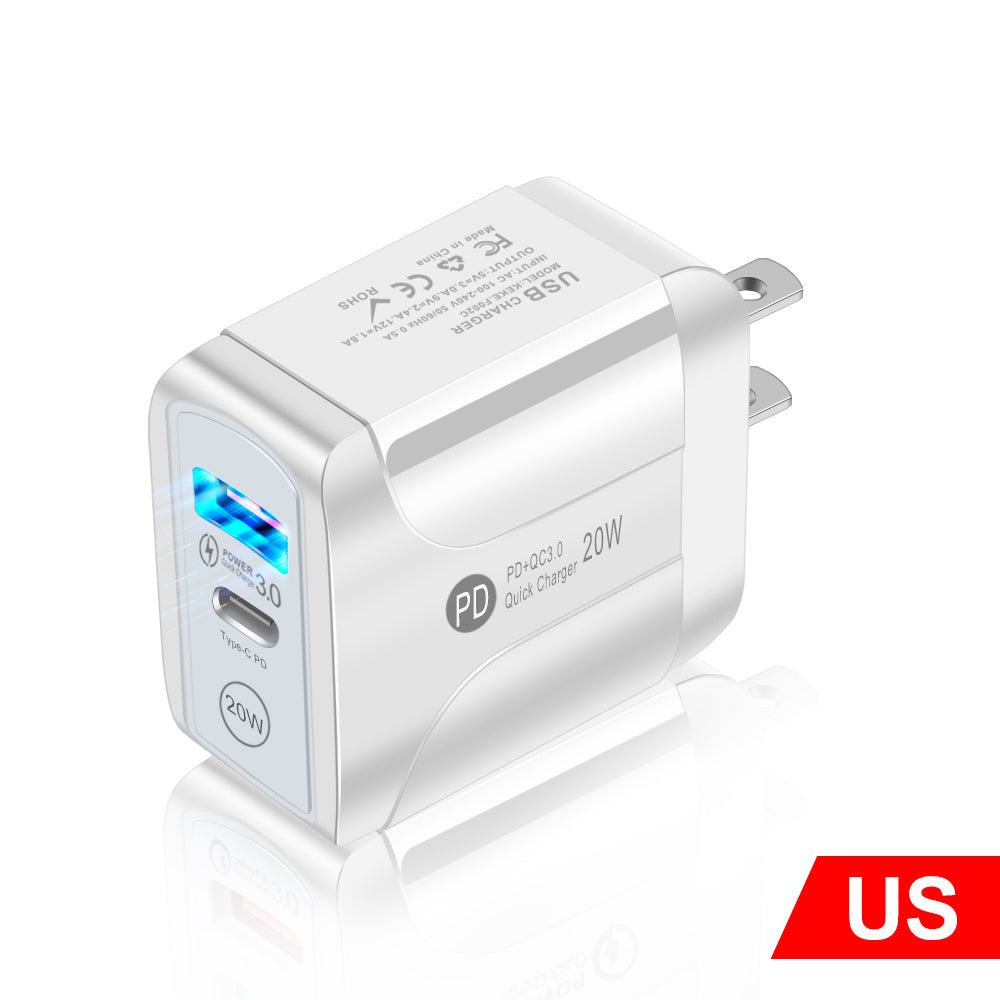 European, American And British Standard Travel Charger Fast Charge