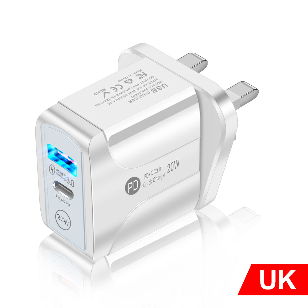 European, American And British Standard Travel Charger Fast Charge
