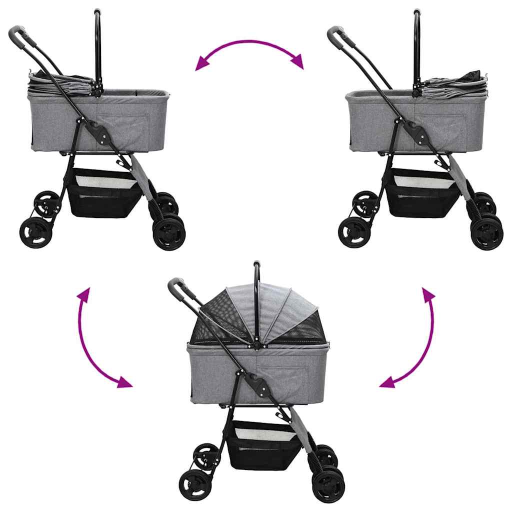 Foldable Pet Stroller 81 x 600D Oxford