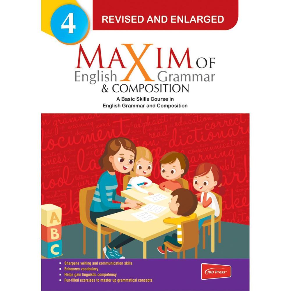 Maximilian English Grammar & Composition A5 Book for Students 4+